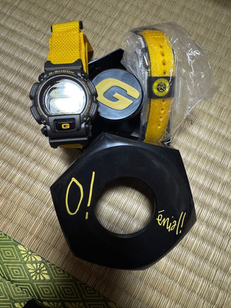 アニエス・ベーコラボ　 G-SHOCK デジタル腕時計 ブラック/イエロー