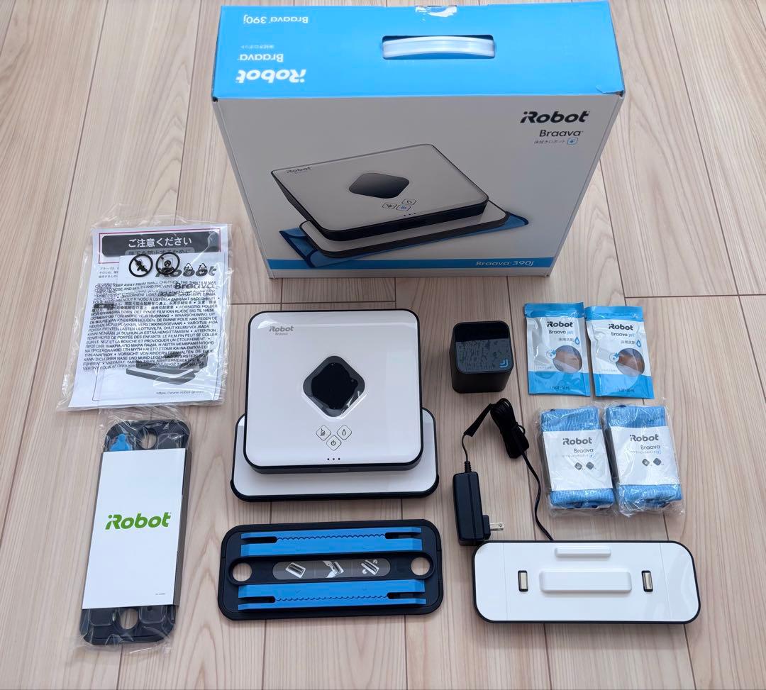 ブラーバ 390j 床拭きロボット｜付属品完備｜未使用クロス4枚｜動作確認済