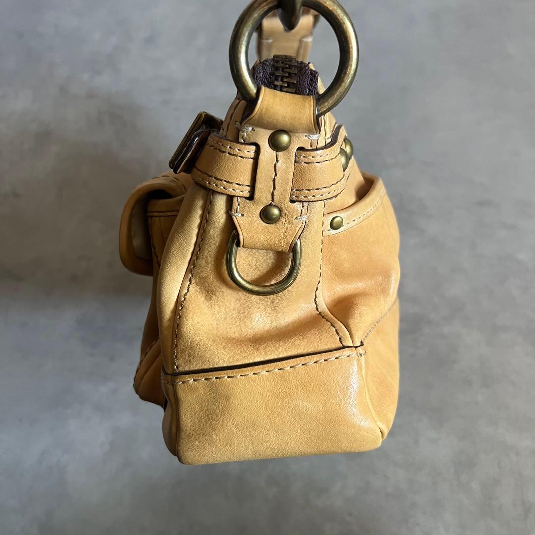 COACH 65th Legacy bag バッグ レザー ハンド ターンロック