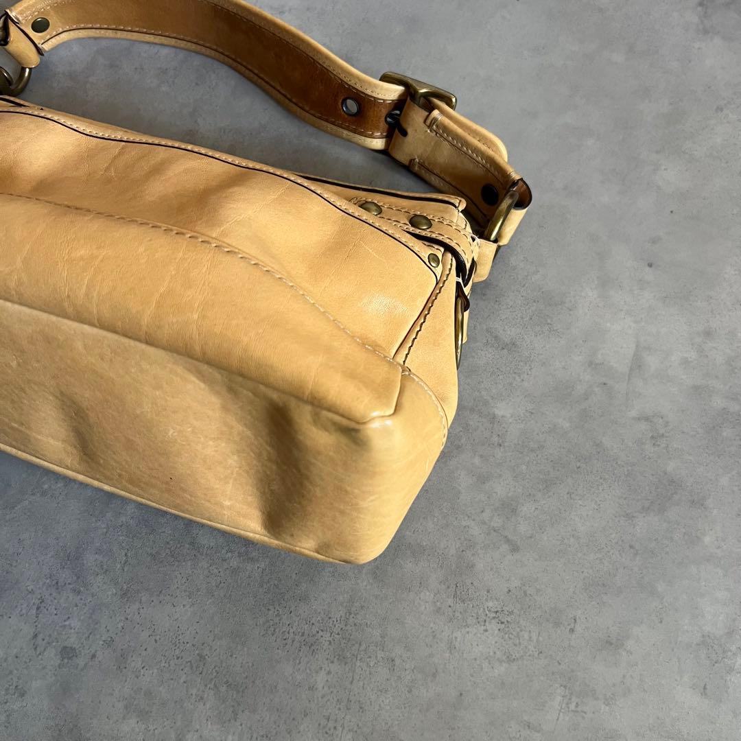 COACH 65th Legacy bag バッグ レザー ハンド ターンロック