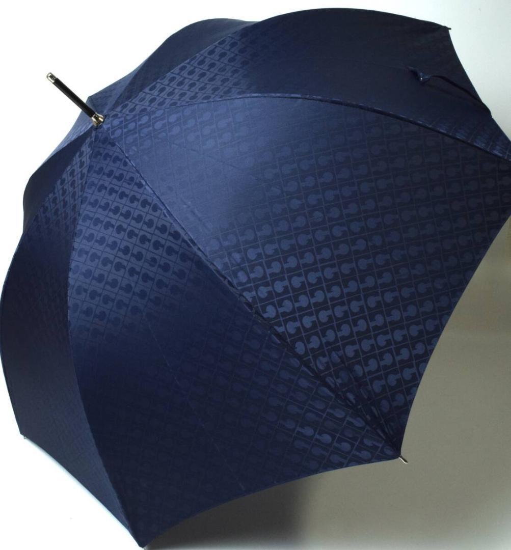 未使用 ゲラルディーニ 傘 モノグラム 総柄 8本骨 雨傘 耐風 日本製