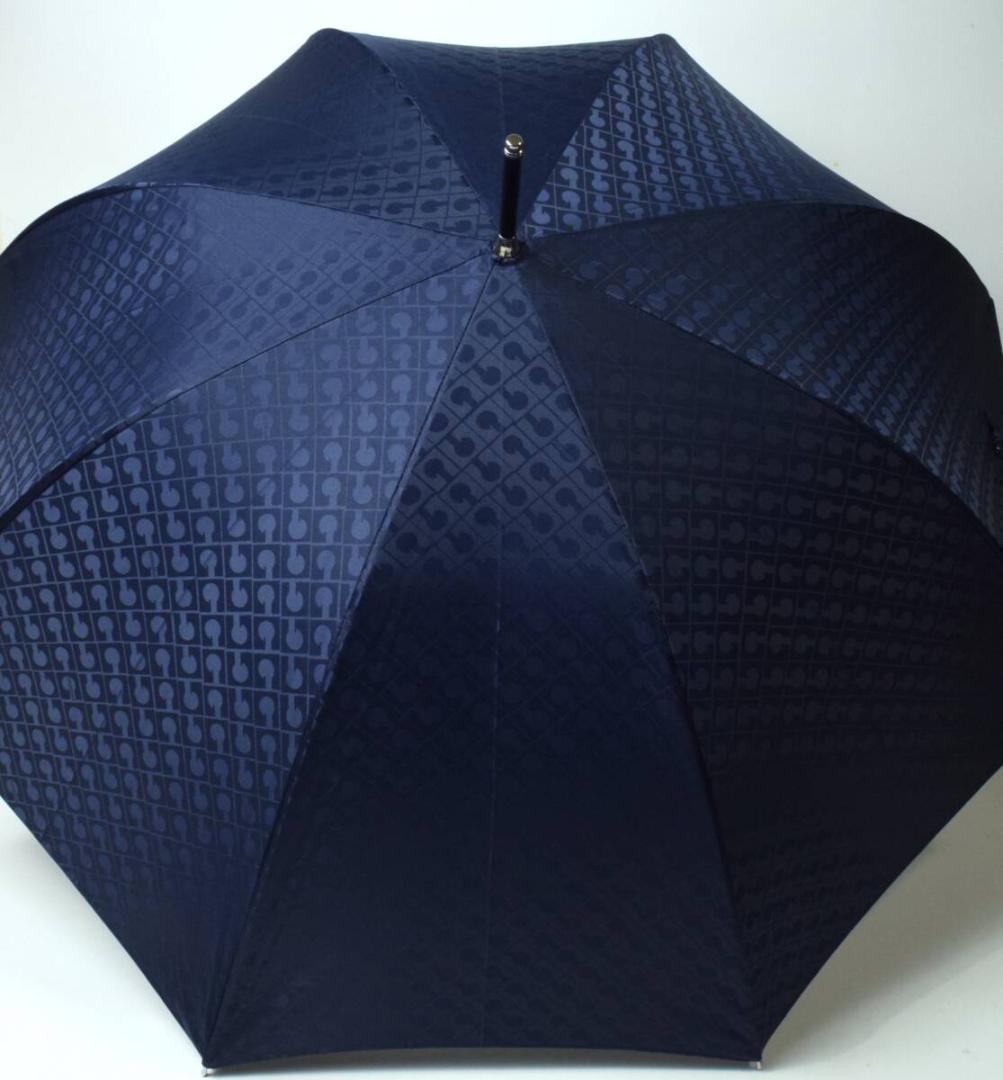 未使用 ゲラルディーニ 傘 モノグラム 総柄 8本骨 雨傘 耐風 日本製