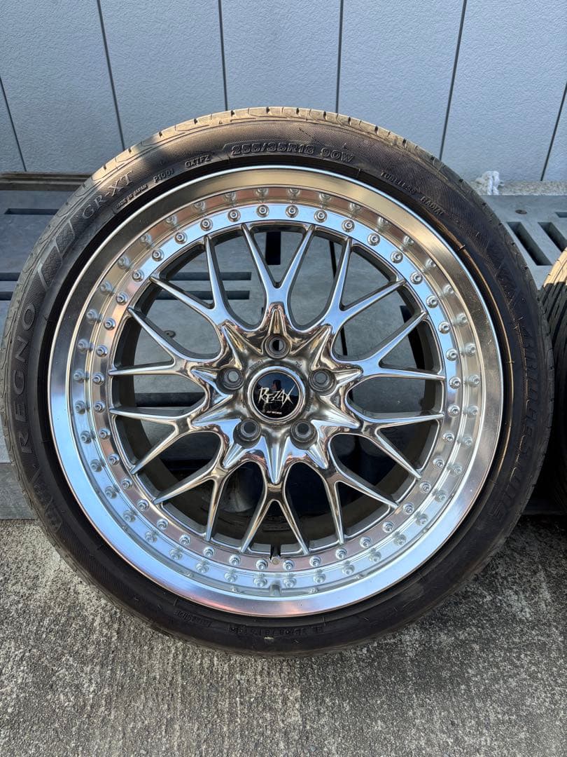 6*x様 WORK REZAX 18インチ　BRIDGESTONE REGNO