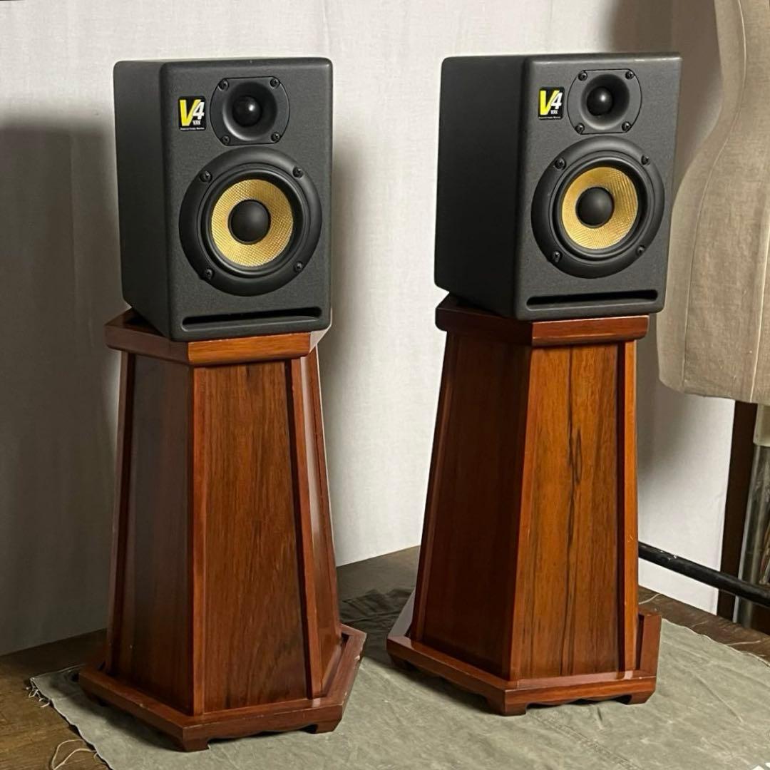 左右2点セット◾️木製 飾り台 ディスプレイ台 花台 スピーカースタンド