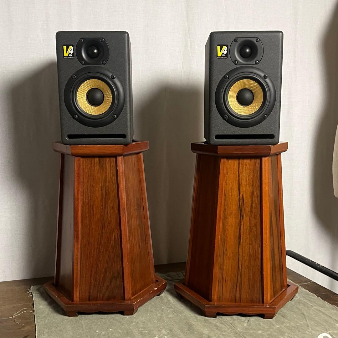 左右2点セット◾️木製 飾り台 ディスプレイ台 花台 スピーカースタンド