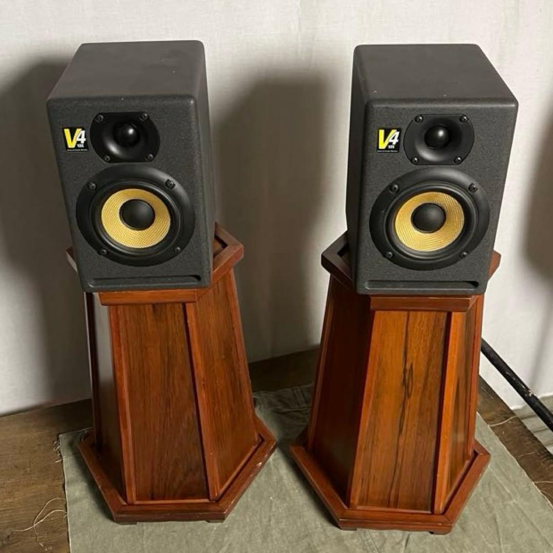 左右2点セット◾️木製 飾り台 ディスプレイ台 花台 スピーカースタンド