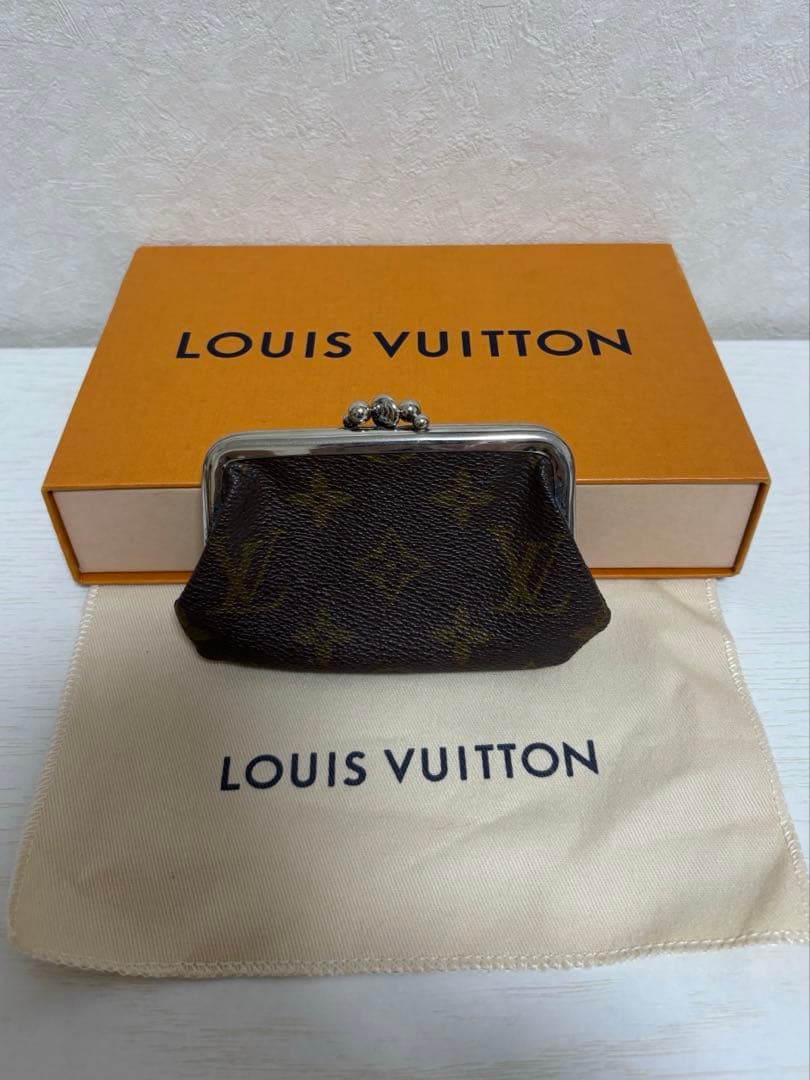 Louis Vuitton がま口ケース ダークブラウン