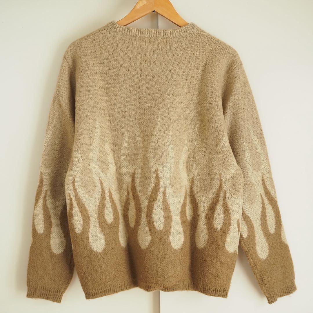 トップス 17AW/RADIALL/FIRE PATTERN/MOHAIR KNIT/L