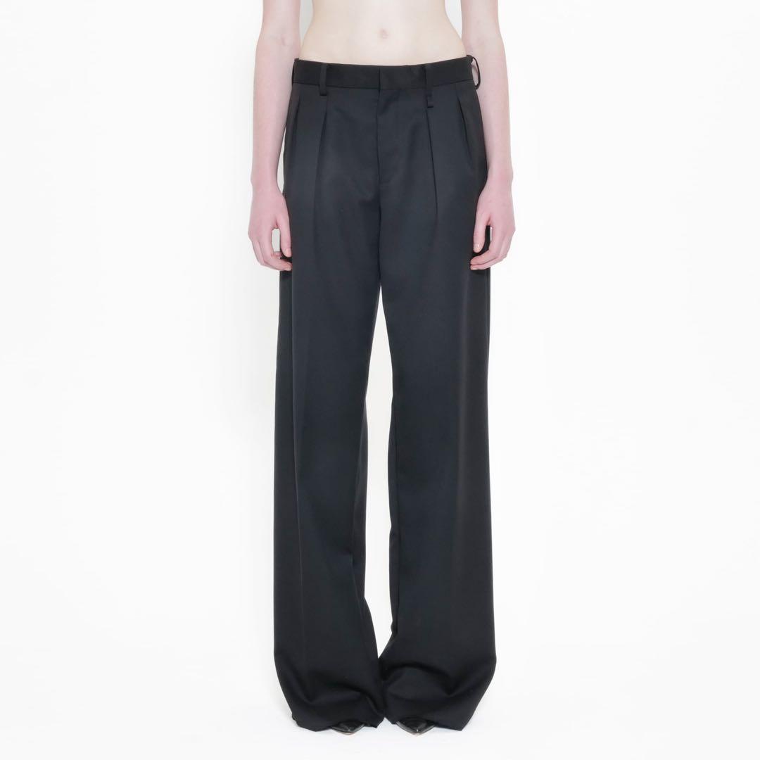 パンツ dressedundressed 23ss black trousers