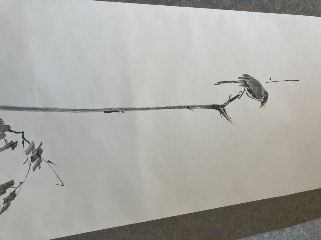 掛け軸 宮本武蔵 書画名品選 三幅対 枯木鳴鵙図・紅梅鳩図・布袋観闘鶏図