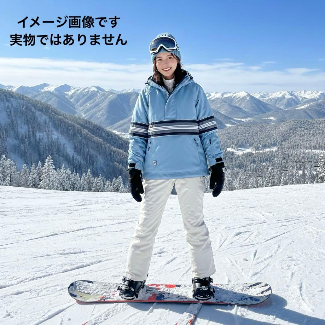 ■美品PHENIXスキースノーボードウェア上下セットレディースL水色×白