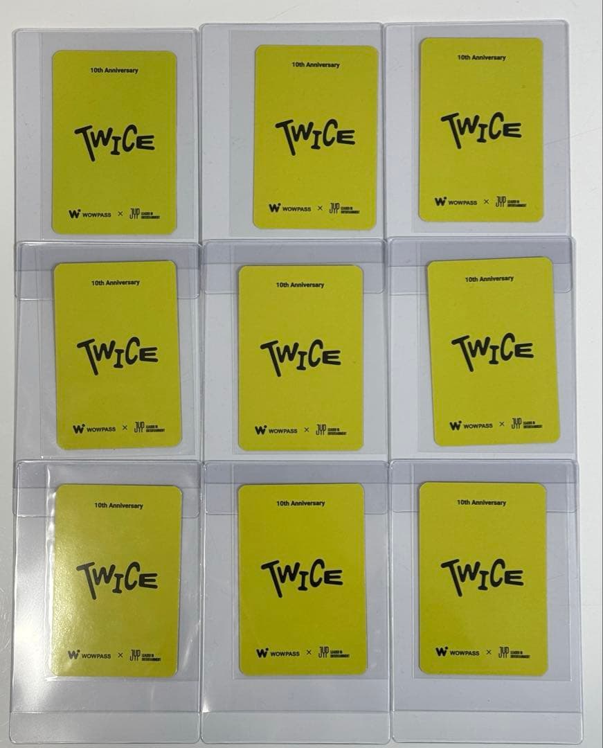TWICE wowpass限定トレカ 9枚セット 新品