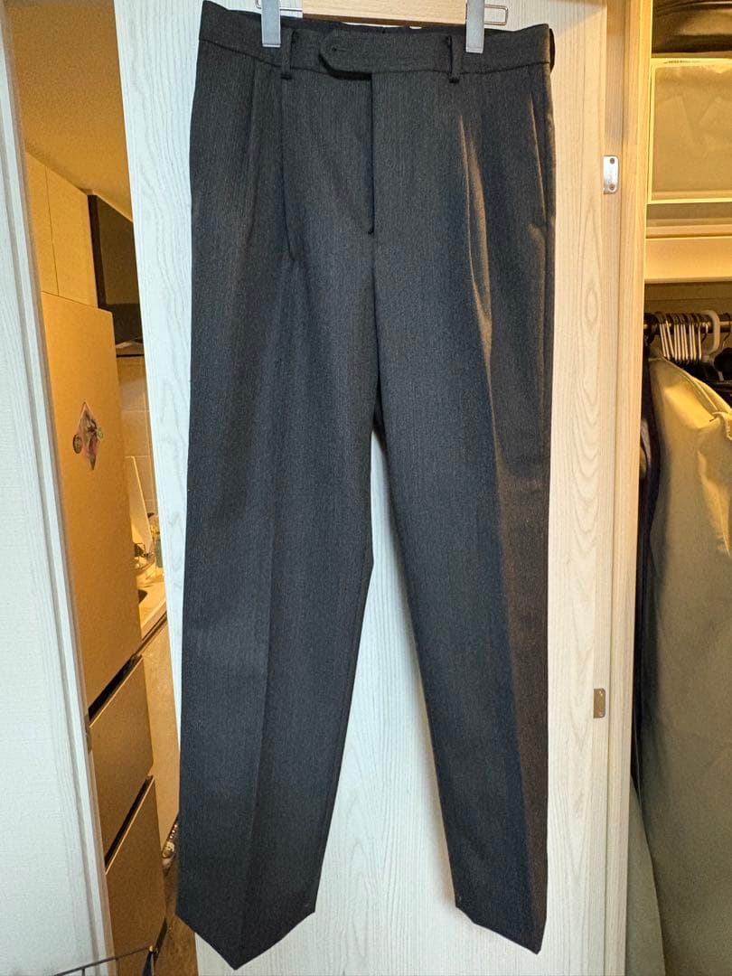 スーツ AURALEE BLUEFACED WOOL DOBBY SLACKS