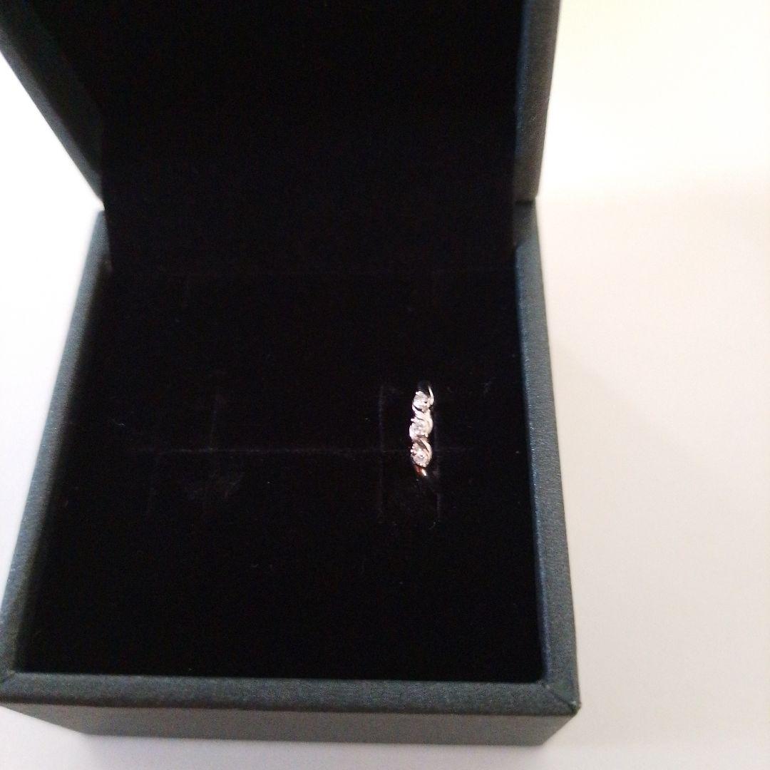 楽天carat プラチナ中折式ダイヤフープピアス　片耳のみ