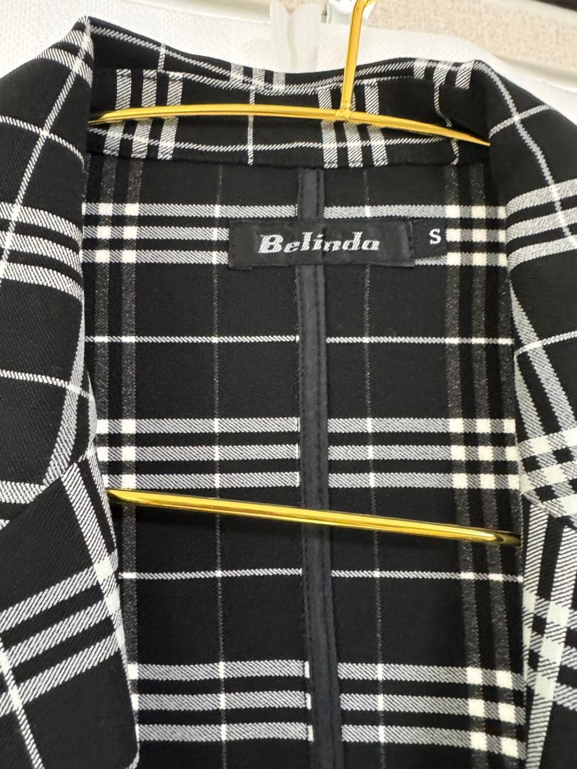 BELINDA チェック柄スーツセットアップ スラックス