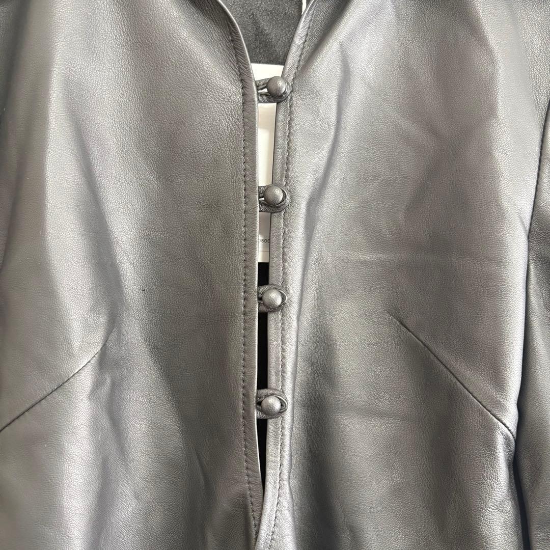 M*i様 Acne Studios レディース 本革レザージャケット 黒 ショー