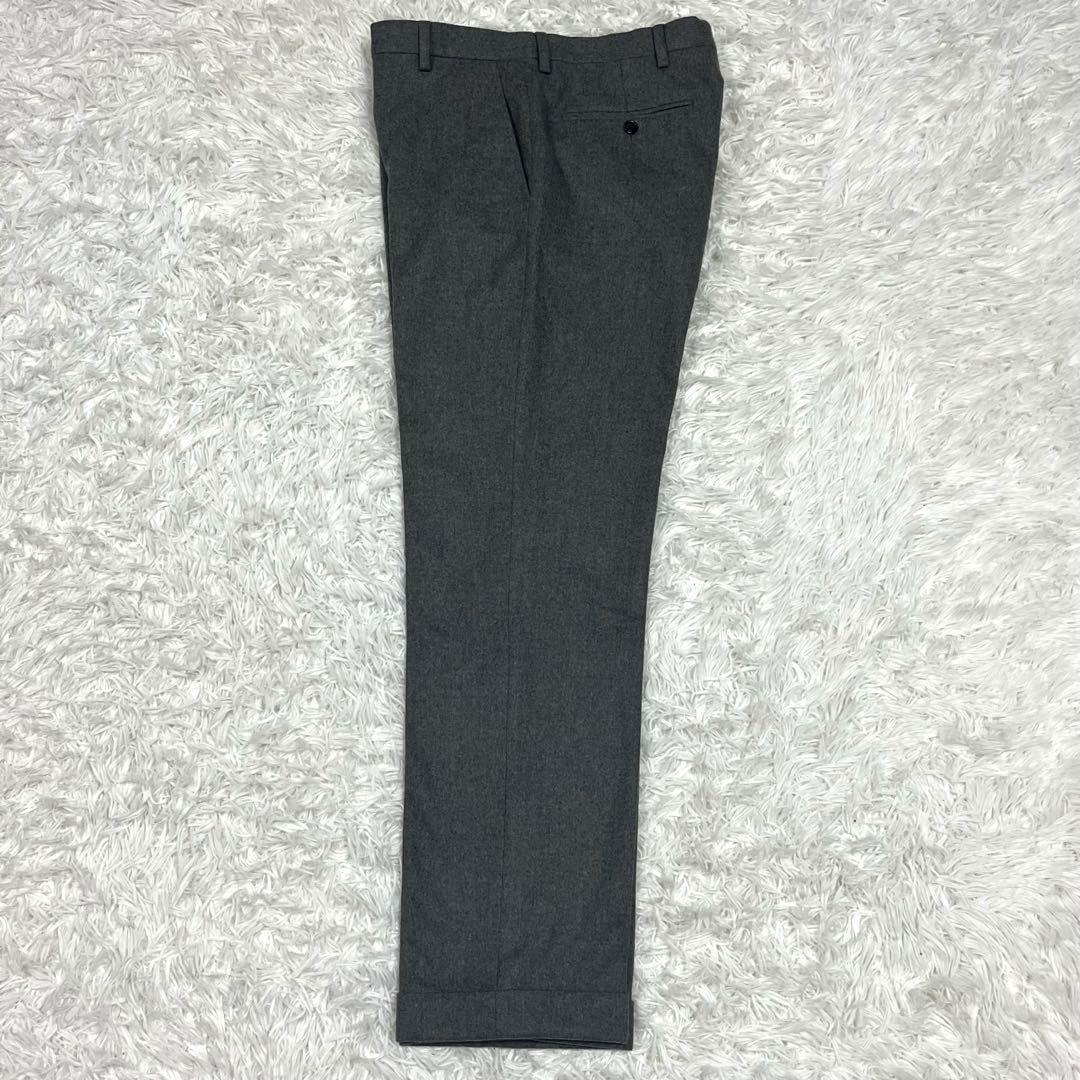 美品✨ラルフローレン イタリア製 フランネル スラックス パンツ グレーLサイズ