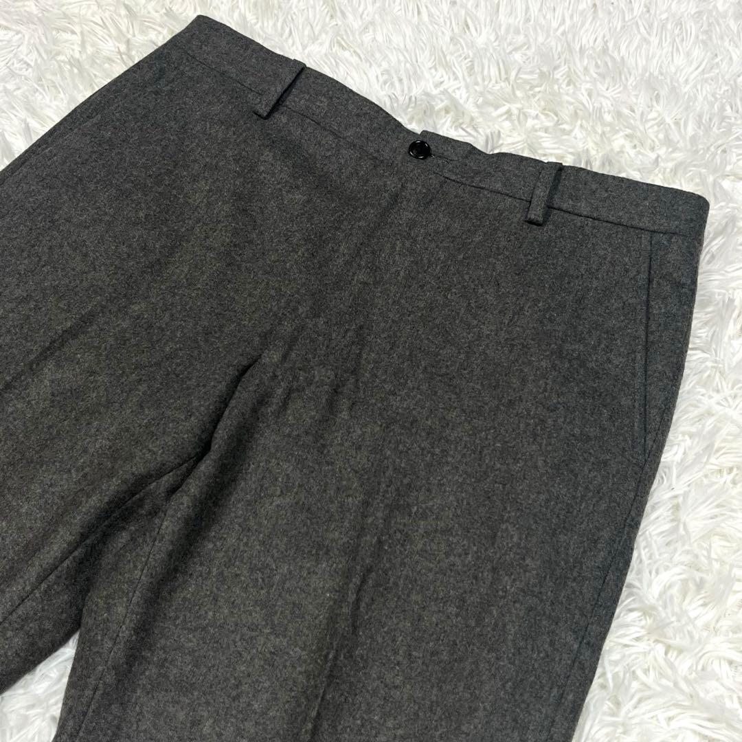美品✨ラルフローレン イタリア製 フランネル スラックス パンツ グレーLサイズ