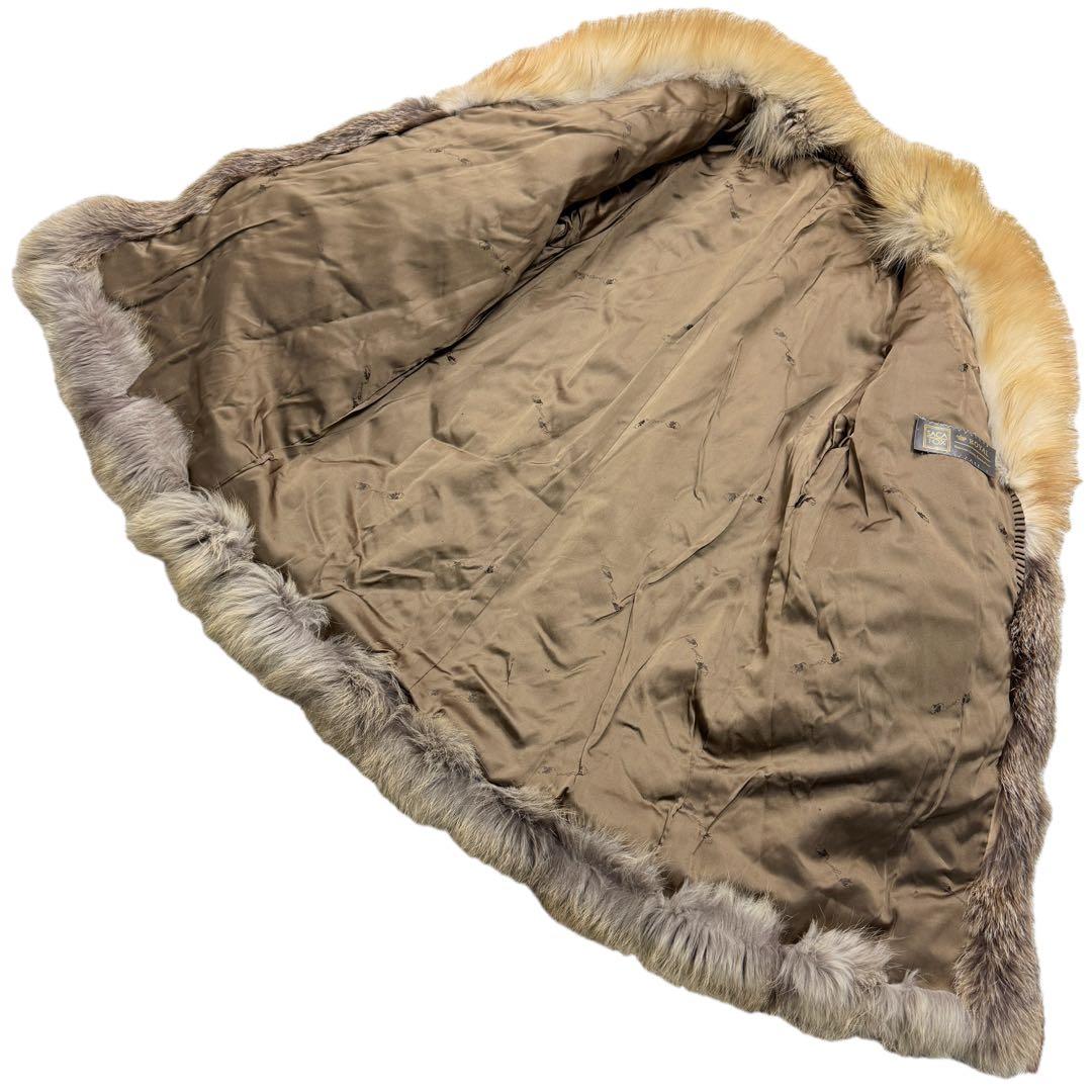 極美品　ゴールデンフォックス　サガフォックスロイヤル　ファーコート　ボリューム◎