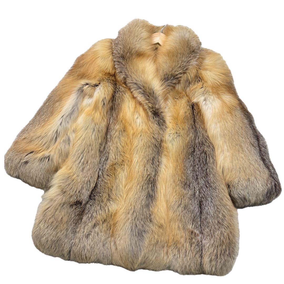 極美品　ゴールデンフォックス　サガフォックスロイヤル　ファーコート　ボリューム◎