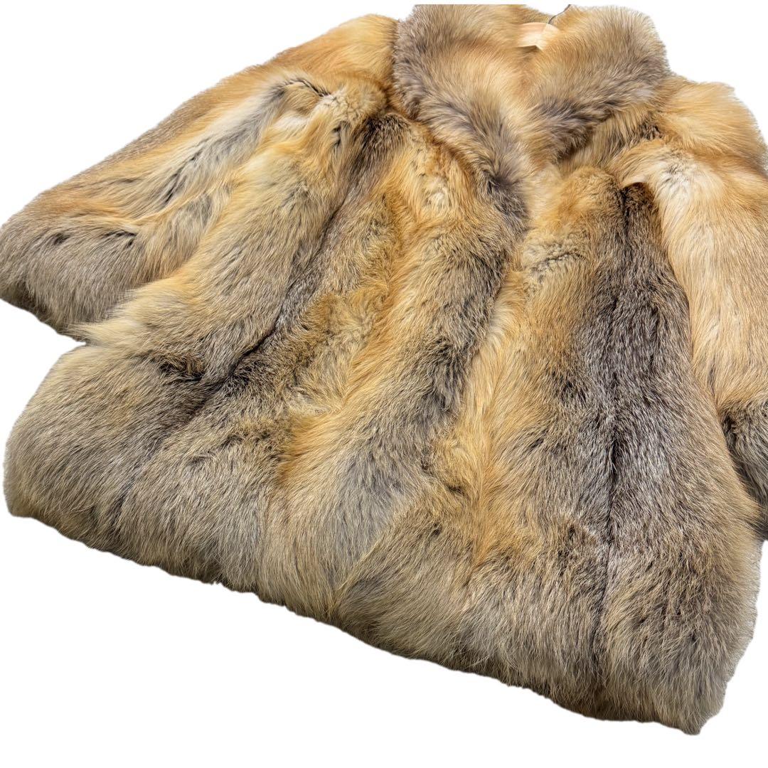 極美品　ゴールデンフォックス　サガフォックスロイヤル　ファーコート　ボリューム◎