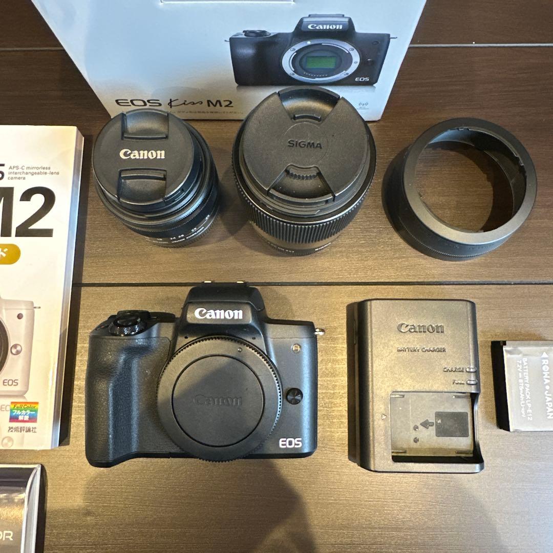CANON EOS Kiss M2 ミラーレス一眼カメラ ブラック
