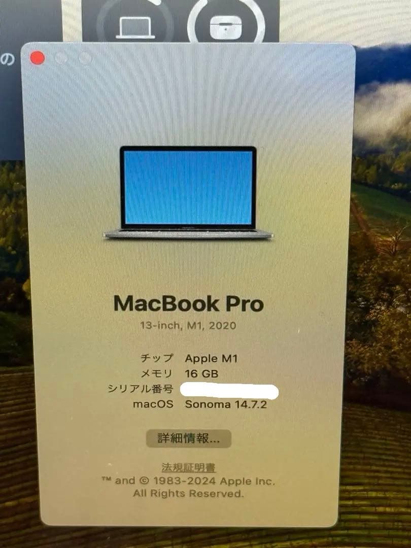 【天安】Apple MacBook Pro 13インチ M1 16GB