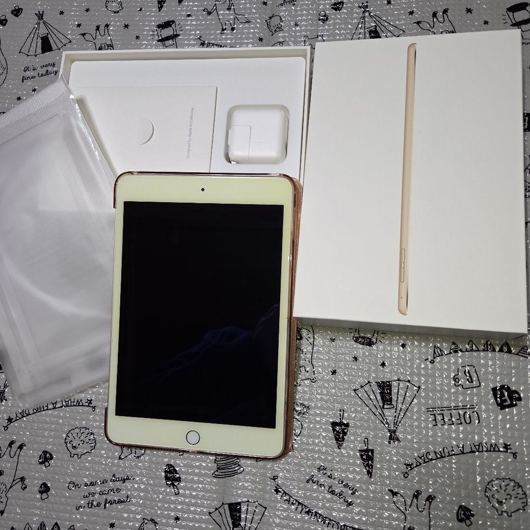 【*極美品*】iPad mini4 セルラー 128GB ゴールド 本体 付属品