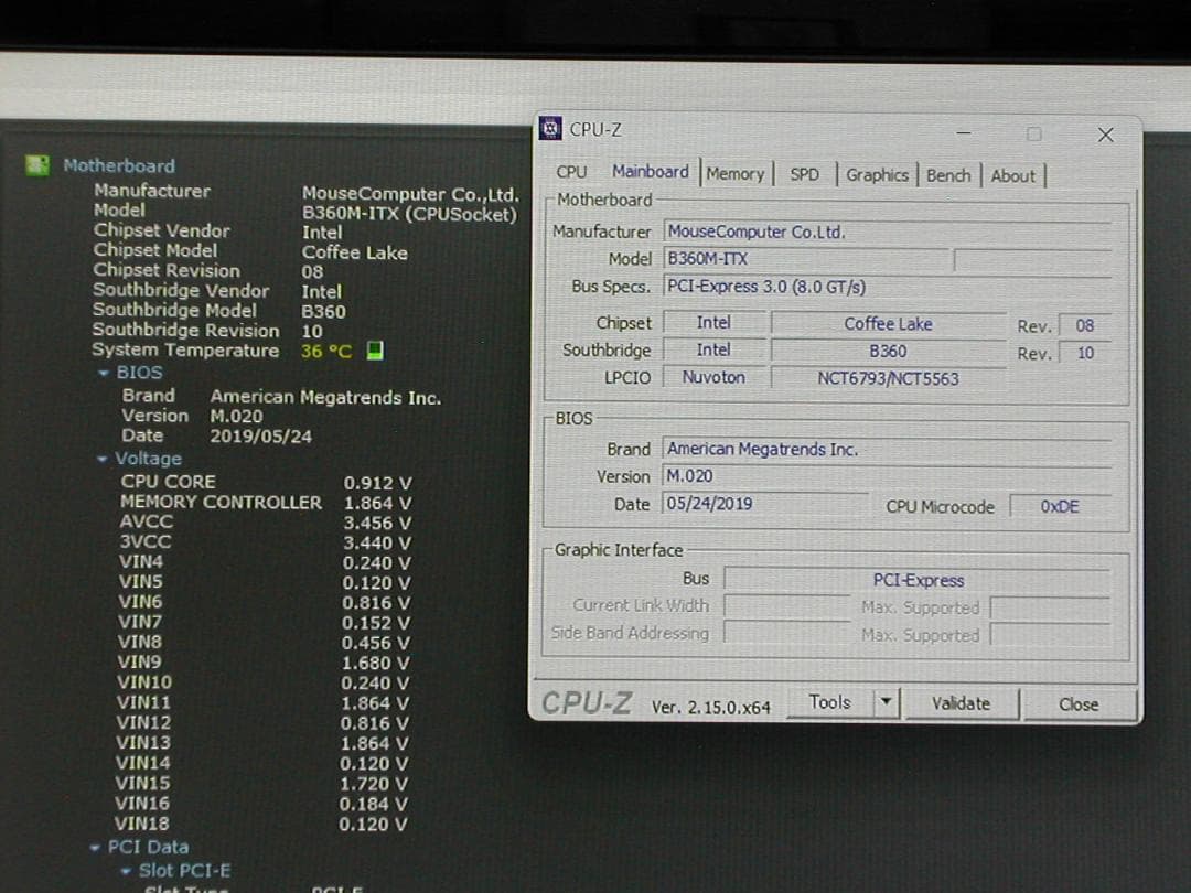ASROCK　B360M-ITX　LGA1151　MiniITXマザボ