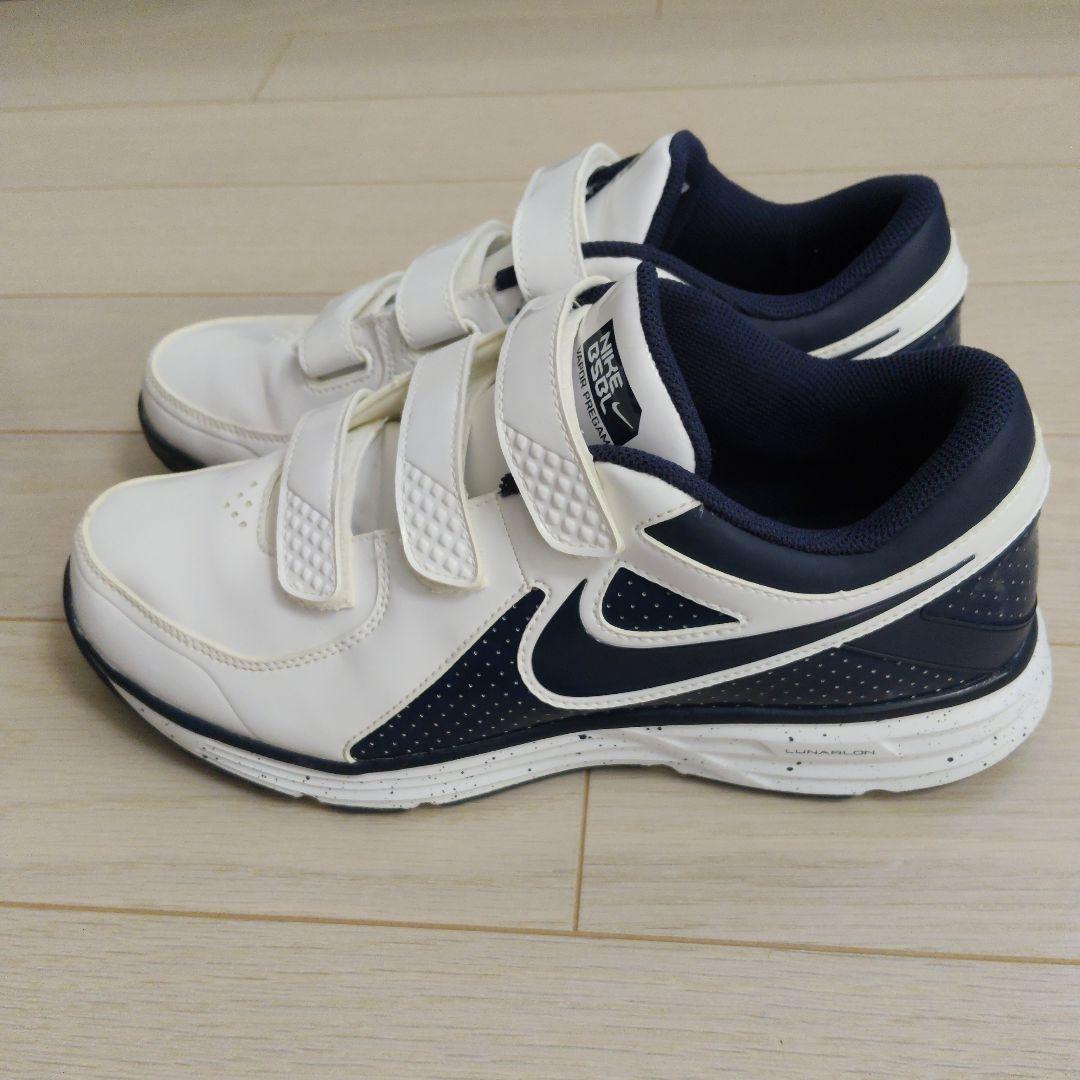 水*秋様 Nike 野球トレーニングシューズ ホワイト/ネイビー　26.5cm
