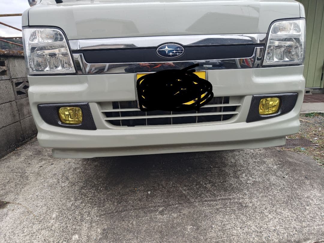 サンバーカーボンフォグランプカバー