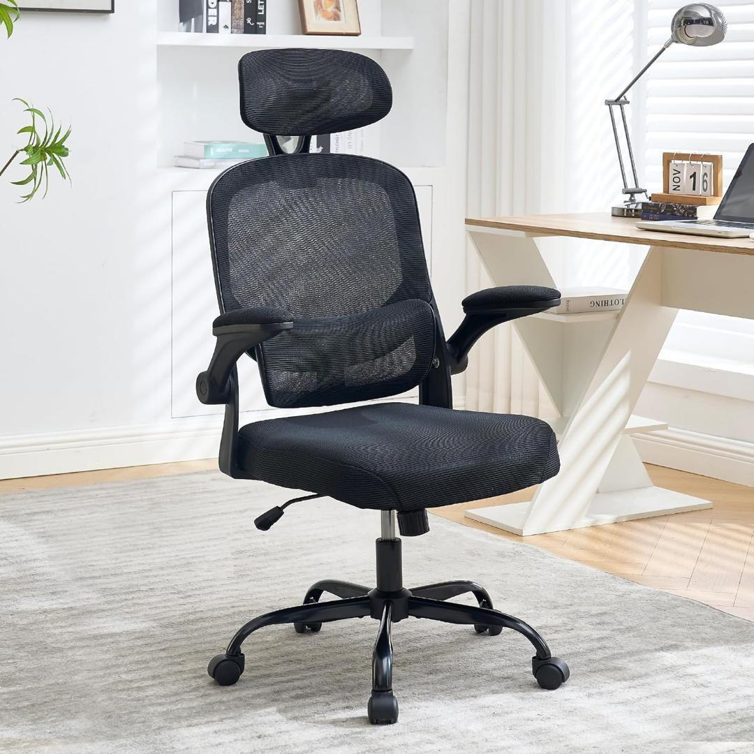 新品◆オフィスチェア 椅子 デスクチェア 肘置き　メッシュ　通気性　アームレスト