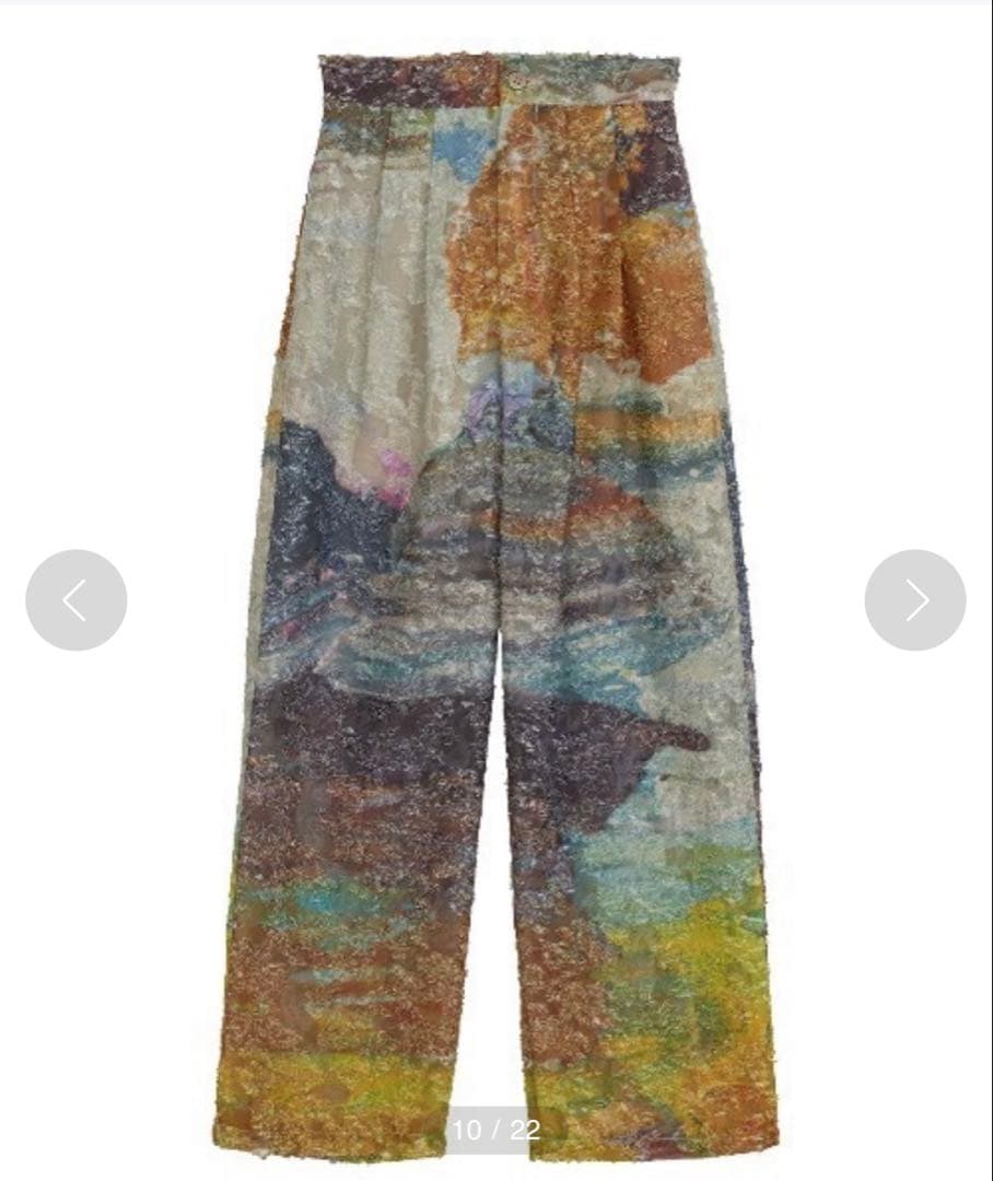 パンツ AMERI MEDI RACHEL FLUFFY ART PANTS