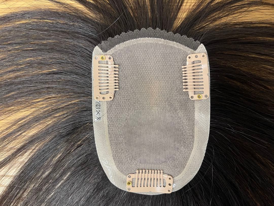 レミー人毛100%部分ウィッグ前髪カット調整カット済みウィッグ