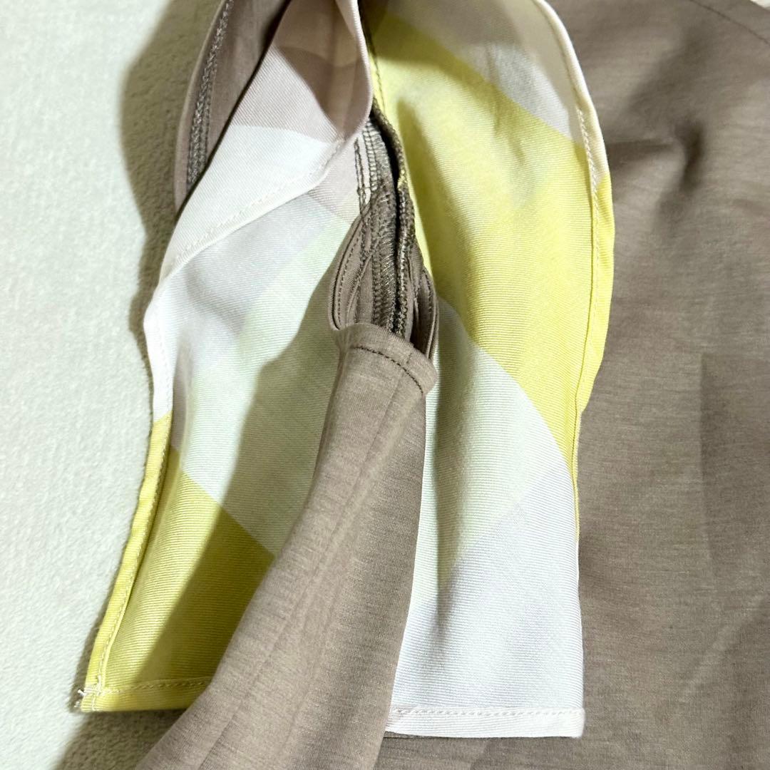 極美品 ブルーレーベルクレストブリッジ 半袖 ロングワンピース CB ベージュ