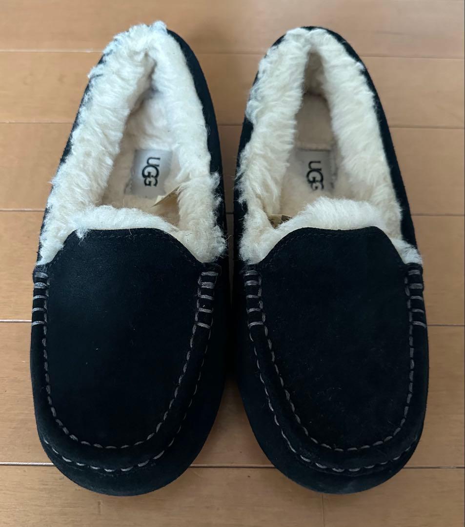 UGG 黒 スエード モカシン 23cm