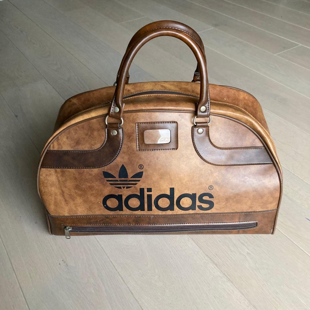 美品 70s アディダス Peter Black ボストンバック 英国製