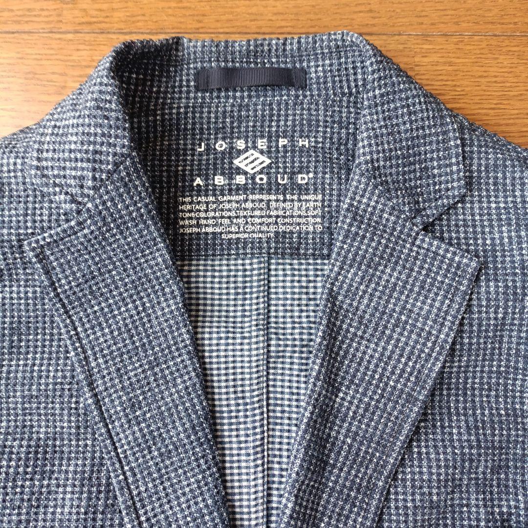 新品同様 JOSEPH ABBOUD メンズ シアサッカー テーラードジャケット