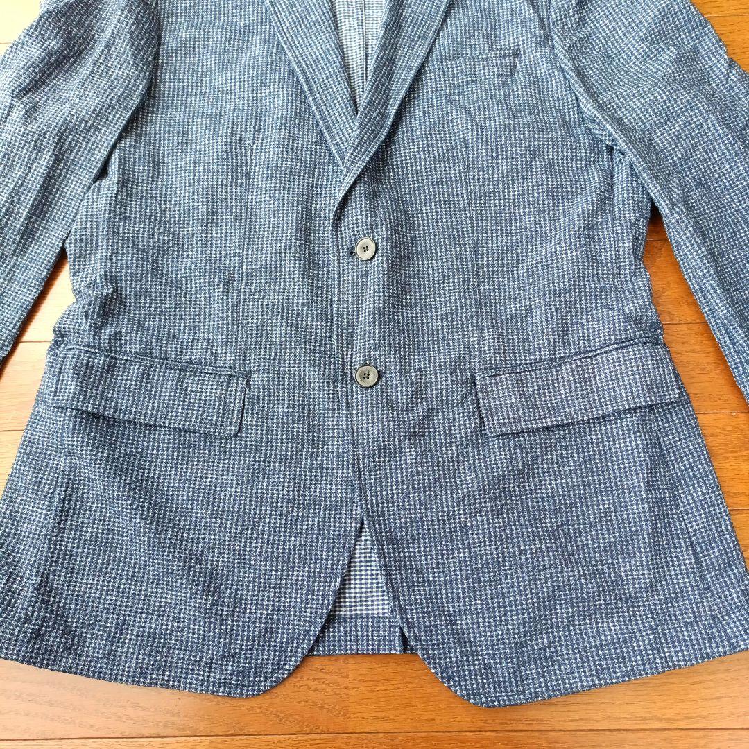 新品同様 JOSEPH ABBOUD メンズ シアサッカー テーラードジャケット