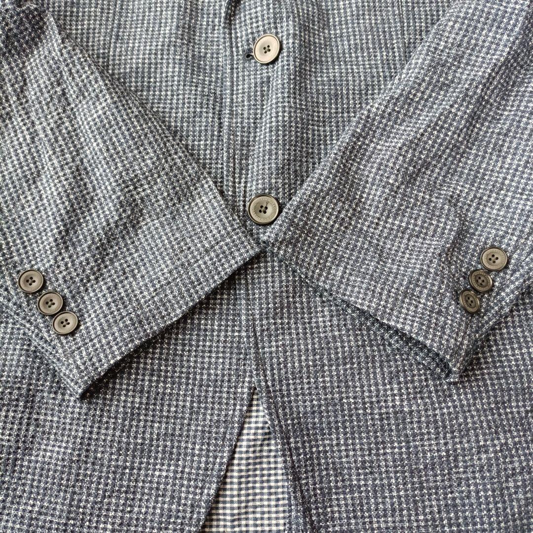 新品同様 JOSEPH ABBOUD メンズ シアサッカー テーラードジャケット