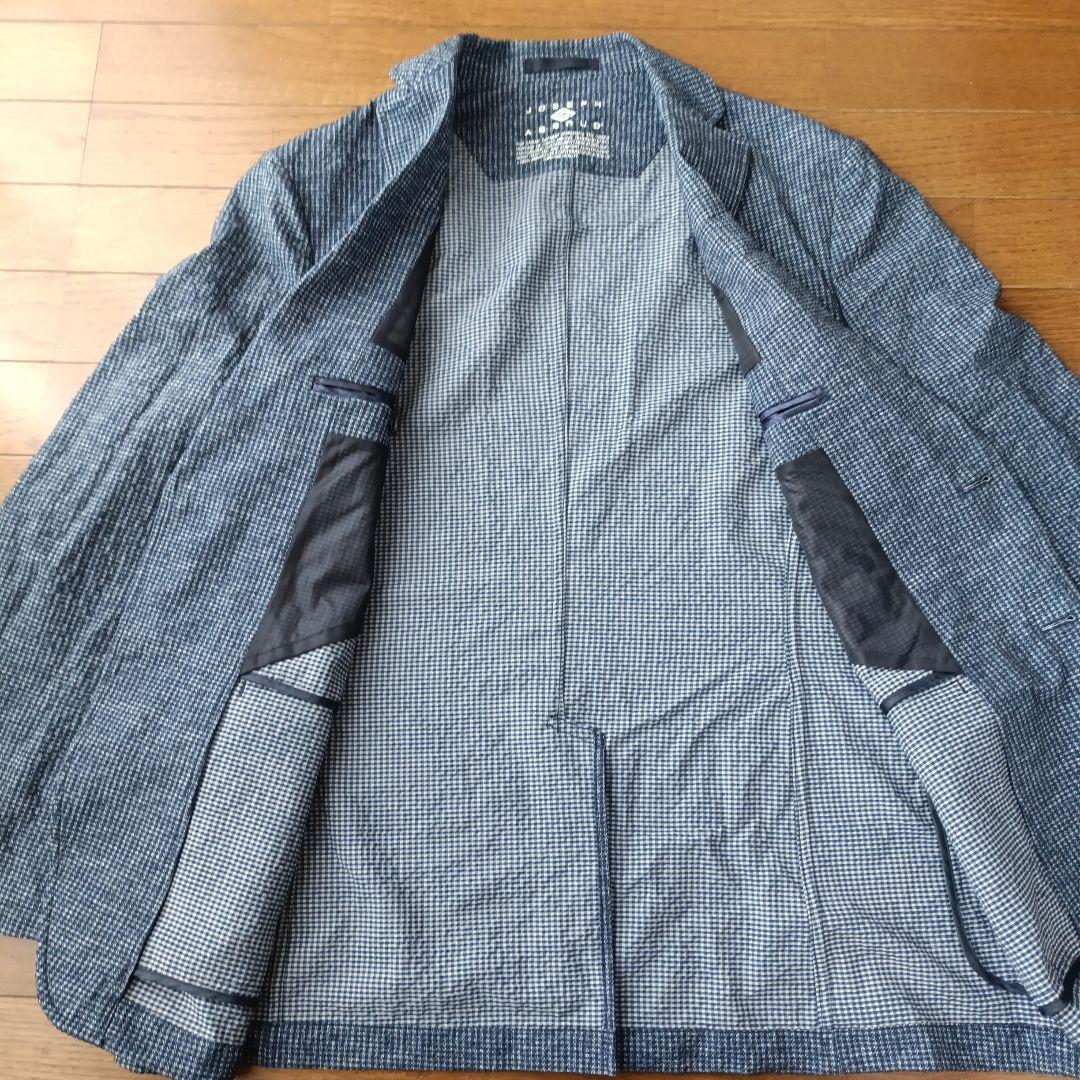 新品同様 JOSEPH ABBOUD メンズ シアサッカー テーラードジャケット