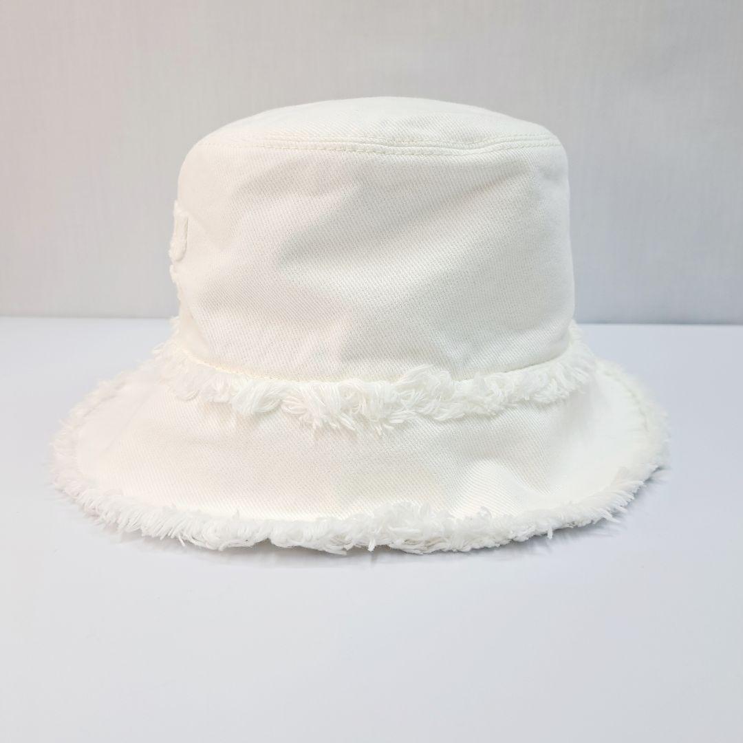 miumiu ミュウミュウ バケットハット コットン S ホワイト
