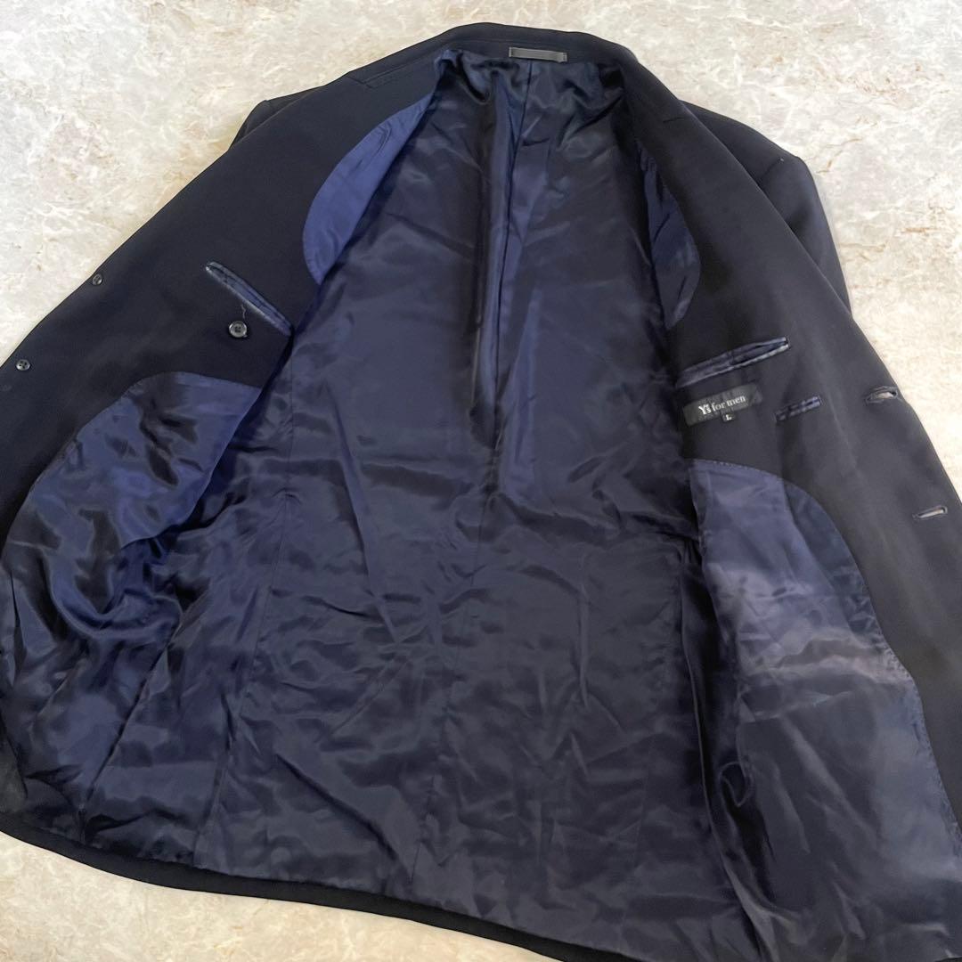 Y's for men ウール 総裏地 ジャケット パンツ スーツ 上下 紺