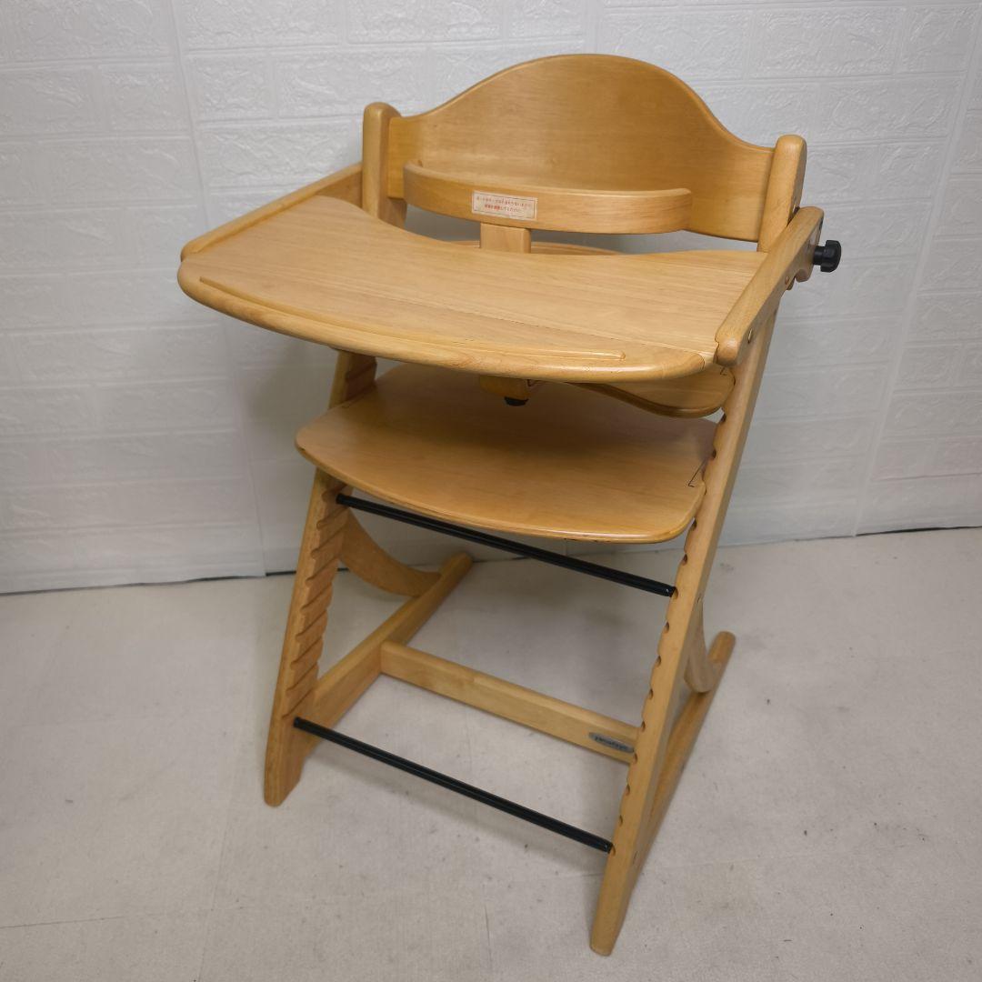 【美品】大和屋　すくすくチェアイーエス　テーブル&ガード付き　ハイチェア