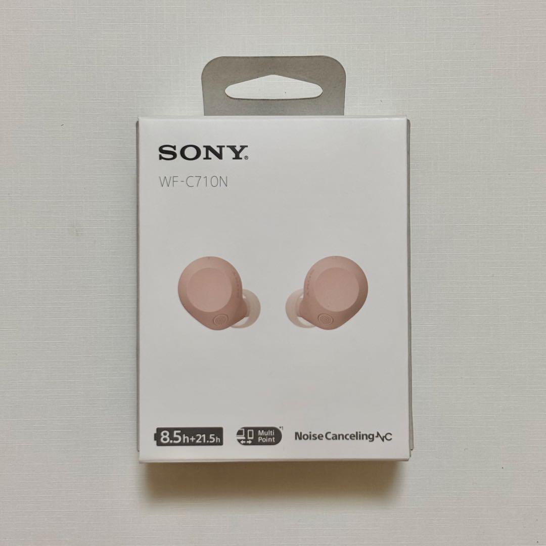 【保証書付】SONY ワイヤレスイヤホンWF-C710N ピンク