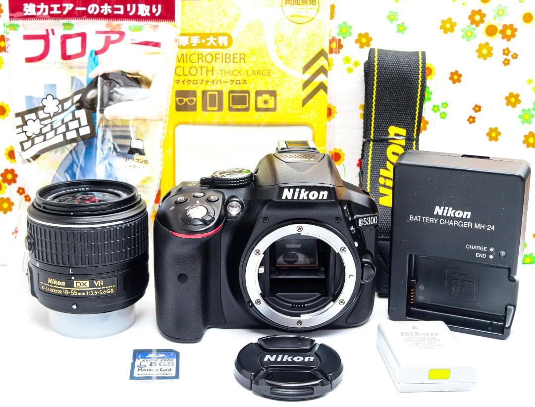 ニコン Nikon D5300☆WIFI機能でスマホに転送♪☆一眼レフ☆自撮り可