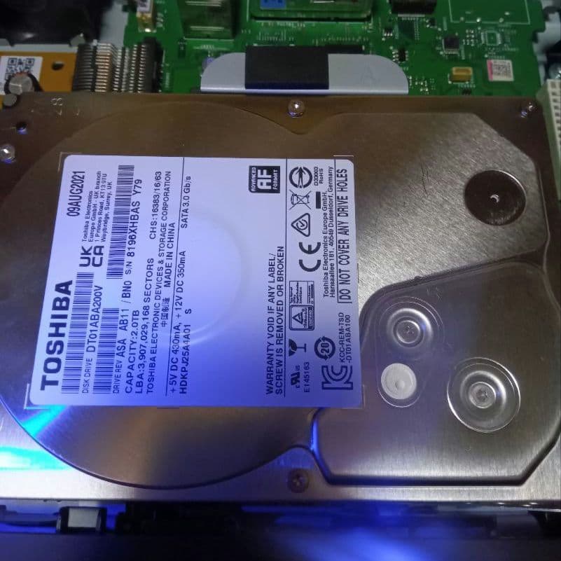 SHARP AQUOS 2B-C05CW1 HDD 新品2TB増量交換第4