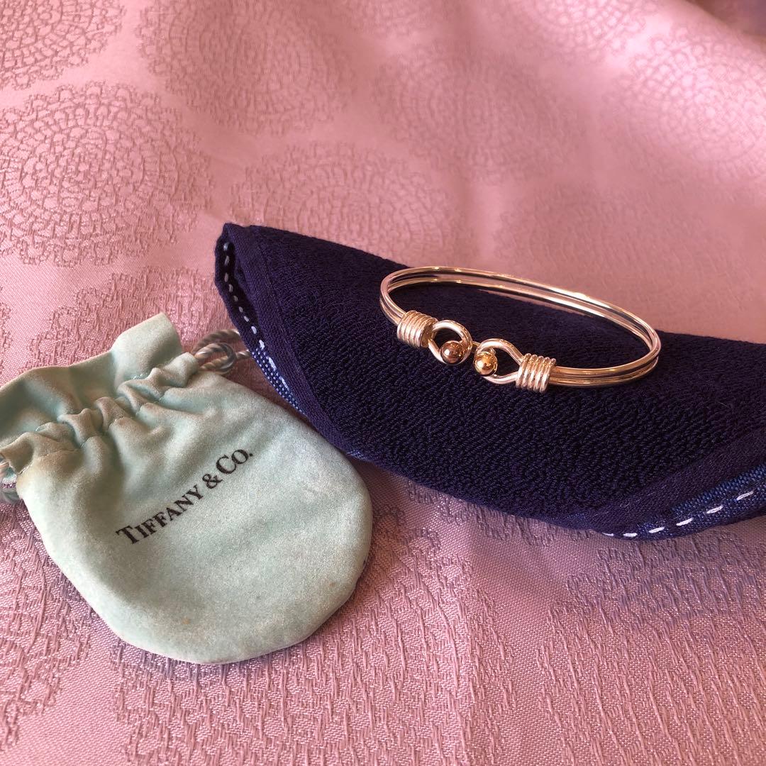 ティファニー ダブルフック バングル 925×750 シルバー　ブレスレット