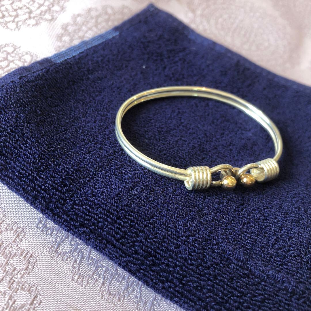 ティファニー ダブルフック バングル 925×750 シルバー　ブレスレット