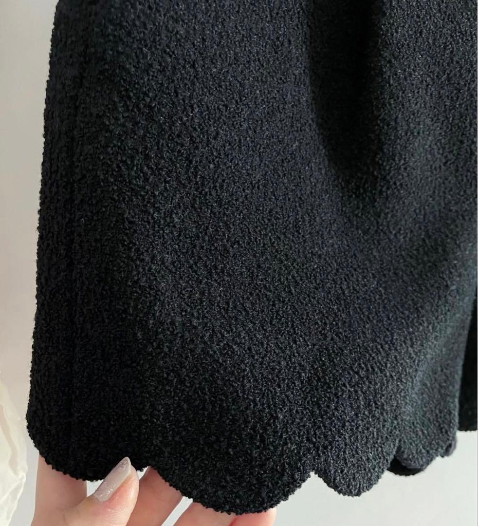 SAINT LAURENT ショートパンツ ブークレツイード ブラック